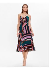 Ba&sh Sukienka letnia Robe 1E23UHAI Kolorowy Regular Fit. Materiał: syntetyk. Wzór: kolorowy. Sezon: lato #4
