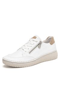 Rieker Sneakersy 50905-80 Biały. Kolor: biały. Materiał: skóra #7