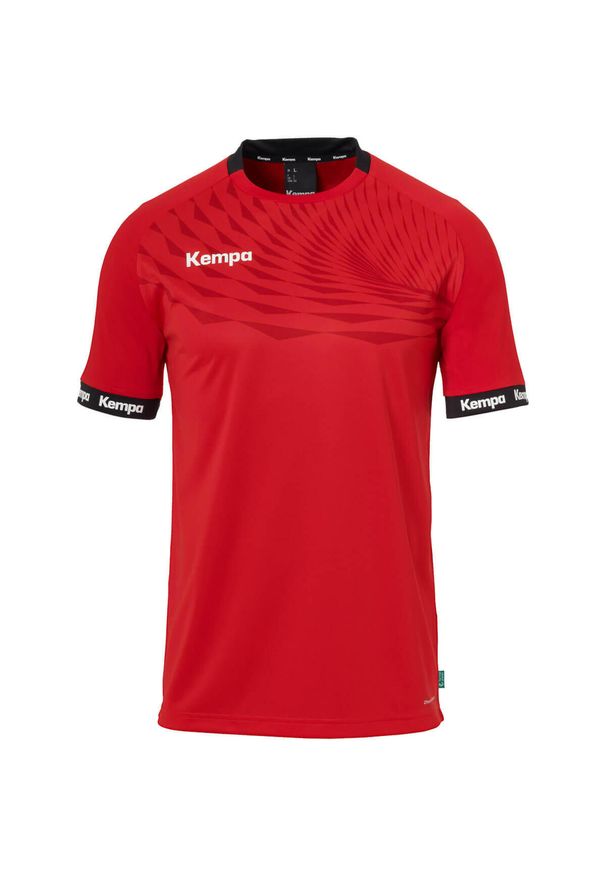 KEMPA - Koszulka dla dzieci Kempa Wave 26. Kolor: czerwony, wielokolorowy, różowy. Wzór: kolorowy