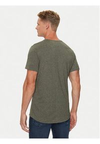 Tommy Jeans T-Shirt Jaspe DM0DM09586 Khaki Slim Fit. Kolor: brązowy. Materiał: syntetyk #5