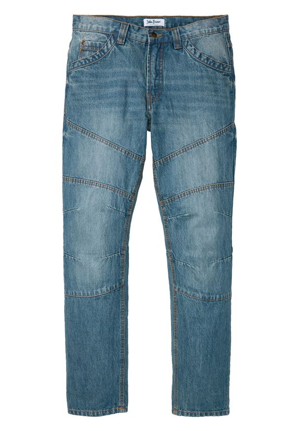 Dżinsy Regular Fit Straight bonprix niebieski dirty denim. Kolor: niebieski