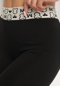 Born2be - Czarne Legginsy Risaria. Okazja: na spacer, na co dzień. Kolor: czarny. Materiał: dzianina. Długość: długie. Styl: casual, klasyczny, sportowy #6