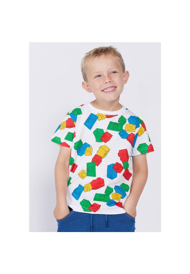 Koszulka Dziecięca Bio Bawełna LEGO Tano 626 Niebieska. Kolor: niebieski. Materiał: bawełna. Sezon: lato