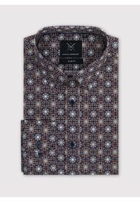 Pako Lorente - PAKO LORENTE – Koszula męska we wzór geometryczny. Typ kołnierza: kołnierzyk klasyczny. Materiał: bawełna, elastan. Długość rękawa: długi rękaw. Długość: długie. Wzór: geometria #3