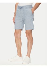 BOSS Szorty materiałowe 50536863 Niebieski Tapered Fit. Kolor: niebieski. Materiał: len, syntetyk #1