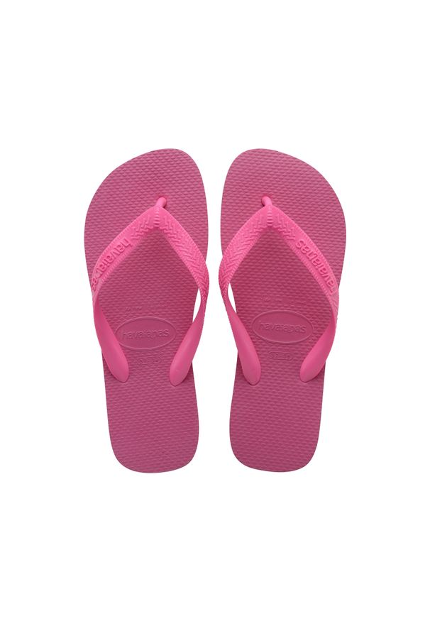 Japonki Havaianas Top. Okazja: na plażę. Kolor: różowy. Materiał: guma. Styl: sportowy