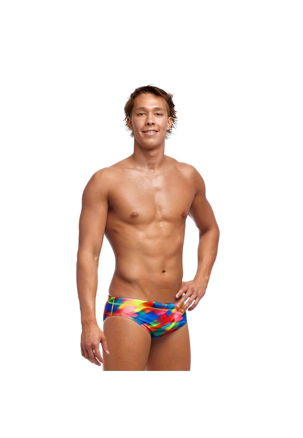 FUNKY TRUNKS - Slipy pływackie męskie Funky Trunks Classic Brief. Kolor: wielokolorowy