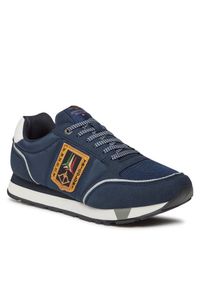 Sneakersy Aeronautica Militare. Kolor: niebieski