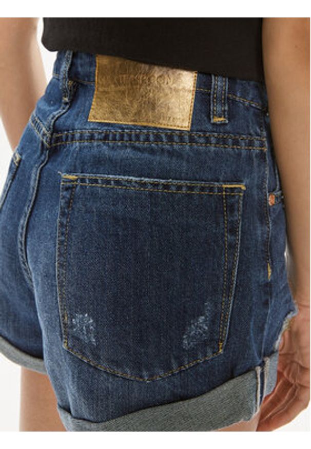 One Teaspoon Szorty jeansowe Bandits 26275 Niebieski Relaxed Fit. Kolor: niebieski. Materiał: bawełna