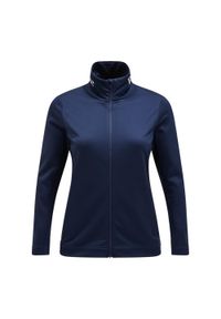 Bluza Peak Performance damska Rider Tech Zip Jacket granatowa. Kolor: niebieski