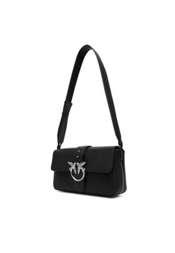 Pinko - PINKO Torebka Love One Slouchy Zip Classic AI 25-26 PLTT 105081 A2JG Czarny. Kolor: czarny. Materiał: skórzane