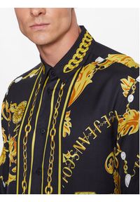 Versace Jeans Couture Koszula 75GAL2RC Czarny Regular Fit. Kolor: czarny. Materiał: wiskoza #4