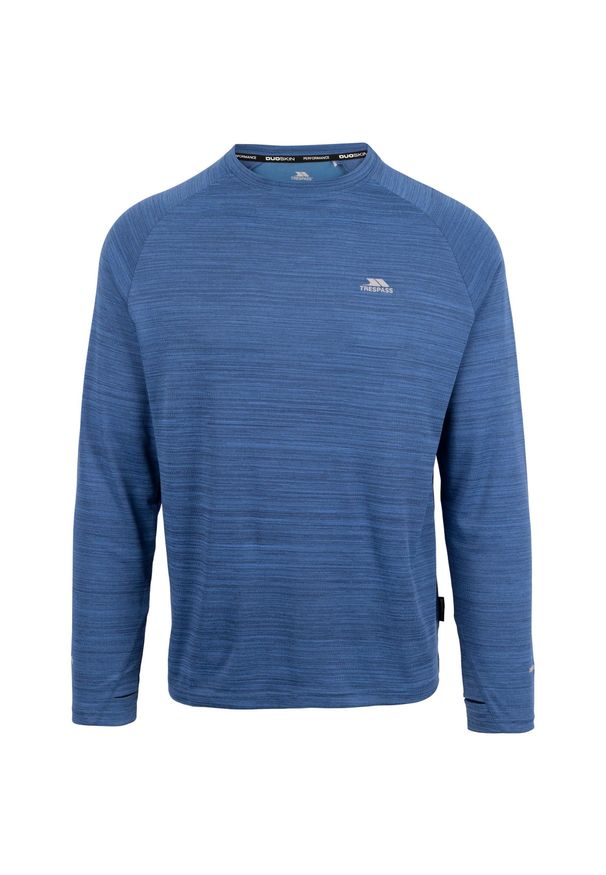 TRESPASS - T-shirt Męski Sportowy Adamo. Kolor: niebieski, fioletowy, szary, wielokolorowy. Sport: turystyka piesza
