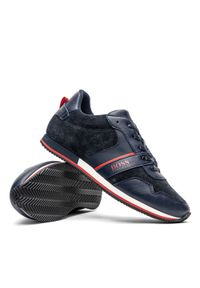 Boss Kidswear - Buty sneakersy dziecięce BOSS Kidswear J29262-849 Granatowy. Okazja: na co dzień. Kolor: niebieski