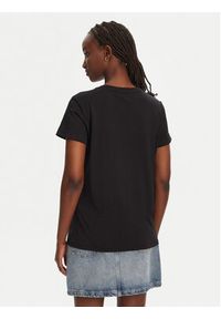 Liu Jo Sport T-Shirt TA5180 JS923 Czarny Regular Fit. Kolor: czarny. Materiał: bawełna. Styl: sportowy