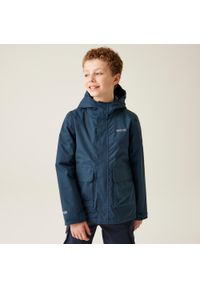 Regatta - Kurtka turystyczna dziecięca Ezdale wodoodporna ocieplana. Kolor: niebieski. Styl: sportowy. Sport: turystyka piesza #1