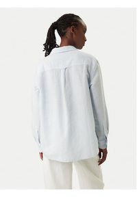 Tommy Jeans Koszula DW0DW22209 Błękitny Relaxed Fit. Kolor: niebieski. Materiał: len #2