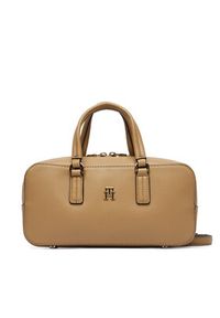 TOMMY HILFIGER - Tommy Hilfiger Torebka Th Daily Crossover AW0AW18378 Brązowy. Kolor: brązowy. Materiał: skórzane #5
