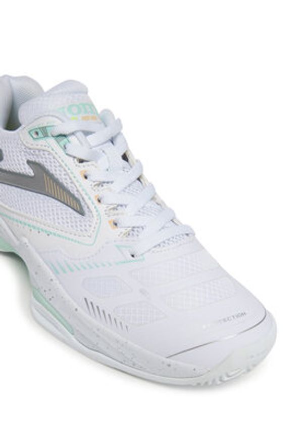 Joma Buty do tenisa Set 2502 TSELS2502C Biały. Kolor: biały. Materiał: materiał. Sport: tenis