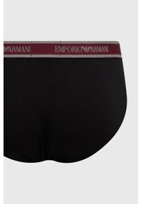 Emporio Armani Underwear Slipy (3-pack) męskie kolor bordowy. Kolor: czerwony #5