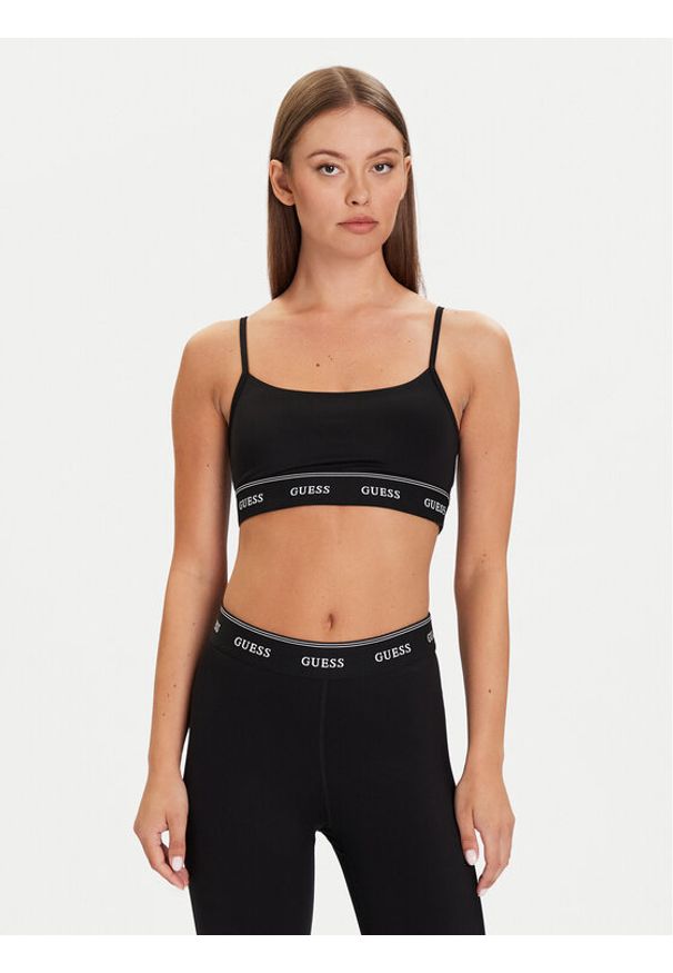 Guess Biustonosz top V5BP01 K1942 Czarny. Kolor: czarny. Materiał: syntetyk