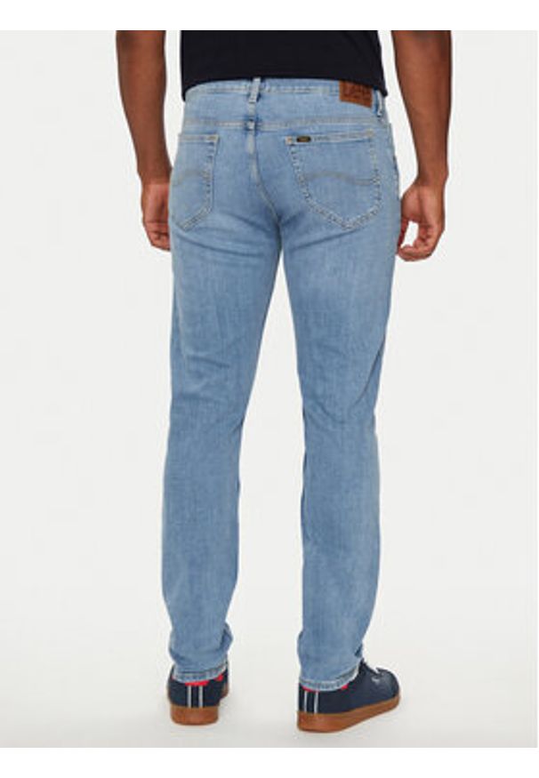 Lee Jeansy Rider 112354462 Niebieski Slim Fit. Kolor: niebieski