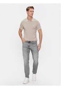 Calvin Klein Jeans Polo J30J315603 Beżowy Slim Fit. Typ kołnierza: polo. Kolor: beżowy. Materiał: bawełna #3