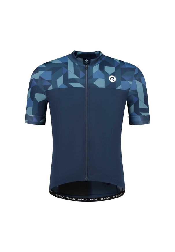 ROGELLI - Koszulka rowerowa męska Rogelli Essential Graphic. Kolor: niebieski. Sport: kolarstwo