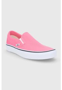 Vans Tenisówki damskie kolor różowy. Nosek buta: okrągły. Kolor: różowy. Materiał: guma #4