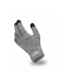 Rękawiczki męskie PaMaMi - Jasnoszara mulina. Kolor: szary. Materiał: akryl. Sezon: zima #1