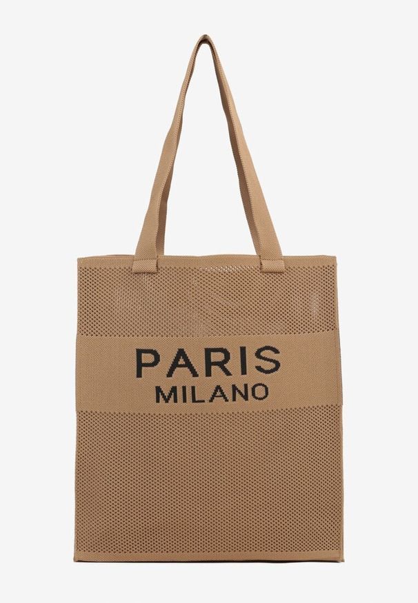 Renee - Brązowa Torebka Typu Shopper Zdobiona Tłoczeniami Salicella. Kolor: brązowy. Wzór: aplikacja. Materiał: zdobione, z tłoczeniem. Styl: elegancki, casual