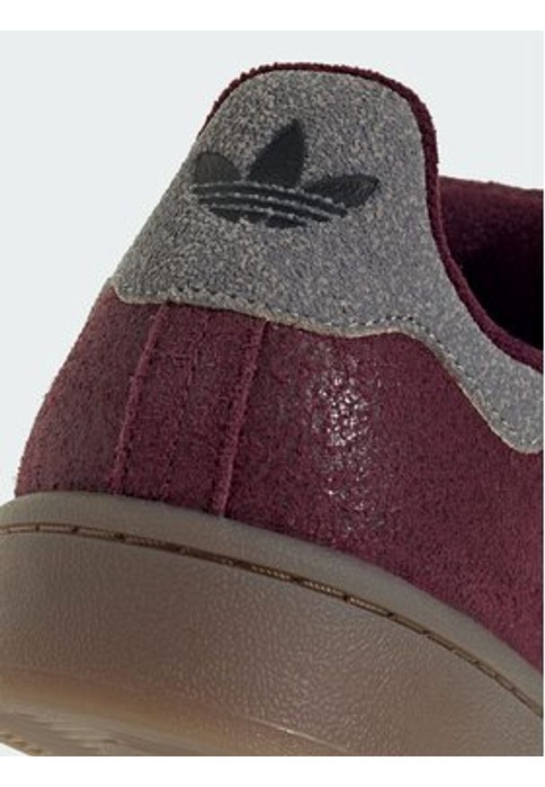 Adidas - adidas Sneakersy Campus 00s KJ2323 Bordowy. Kolor: czerwony. Materiał: zamsz, skóra. Model: Adidas Campus