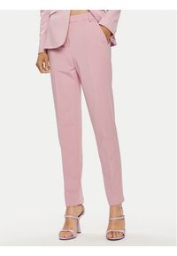 Pinko Spodnie materiałowe Bello 100155 A1L4 Różowy Regular Fit. Kolor: różowy. Materiał: syntetyk, wiskoza