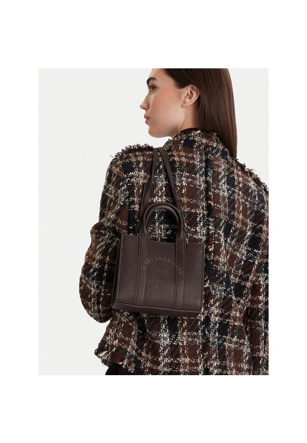 Karl Lagerfeld - Torebka KARL LAGERFELD. Kolor: brązowy