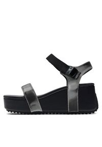 Calvin Klein Jeans Sandały Wedge Block Sandal Metallic Dc YW0YW01366 Czarny. Kolor: czarny #2
