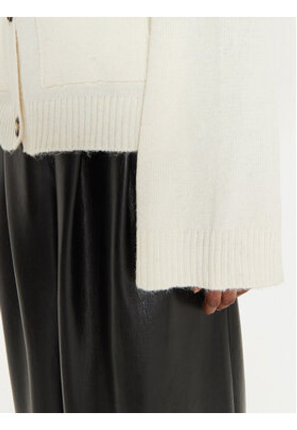 Gina Tricot Kardigan 23731 Écru Relaxed Fit. Materiał: syntetyk