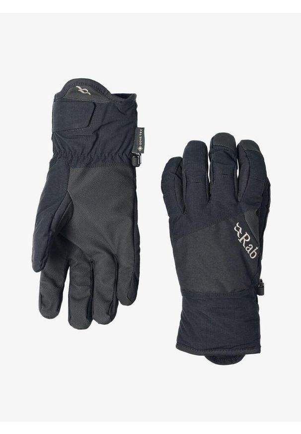 Rękawice GORE-TEX Rab Cresta GTX Glove. Kolor: czarny. Technologia: Gore-Tex