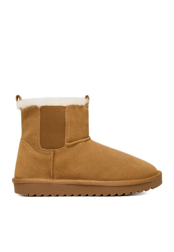 DeeZee Śniegowce DZ-77 CAMEL Brązowy. Kolor: brązowy. Materiał: materiał