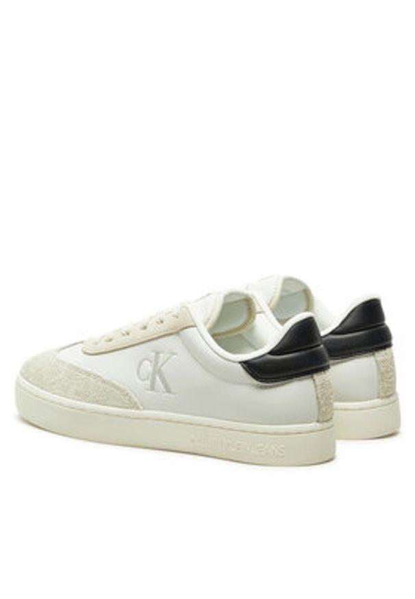 Calvin Klein Jeans Sneakersy YM0YM00885 Biały. Kolor: biały. Materiał: skóra