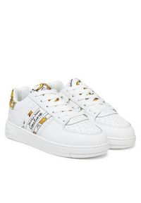 Versace Jeans Couture Sneakersy 78VA3SJ7 Biały. Kolor: biały. Materiał: skóra #5