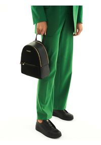 Kazar - Czarny plecak damski. Kolor: czarny. Materiał: skóra, zamsz. Styl: elegancki #3