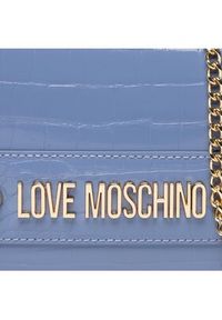 Love Moschino - LOVE MOSCHINO Torebka JC4427PP0FKS0602 Niebieski. Kolor: niebieski. Materiał: skórzane #4