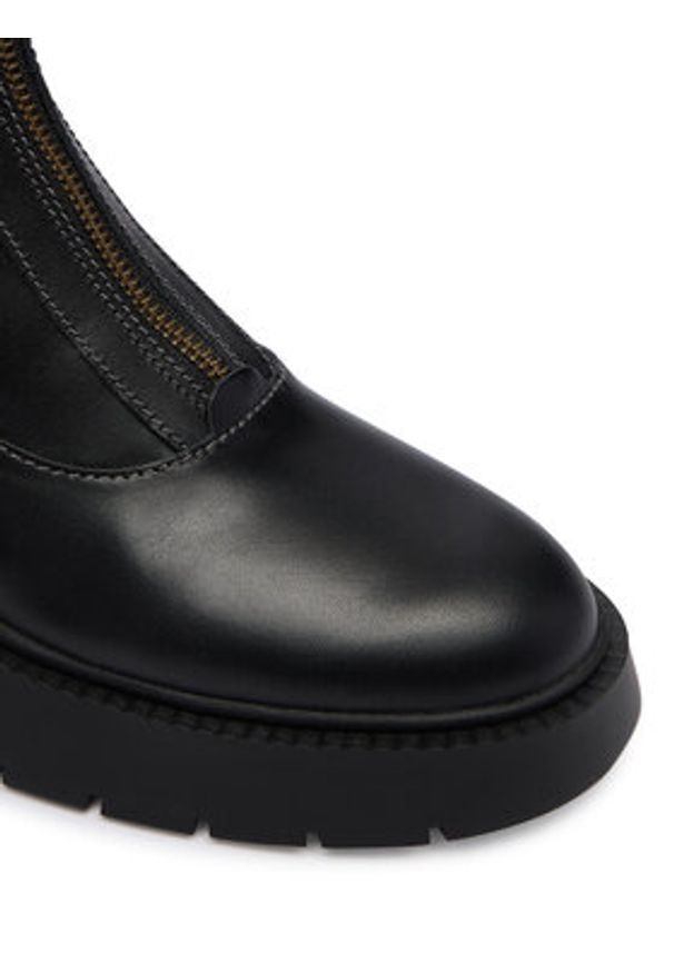 Coach Botki Leah Platform CCH86 Czarny. Kolor: czarny. Materiał: skóra. Obcas: na platformie