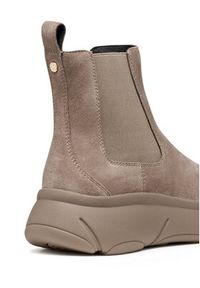 Geox Sztyblety D Nebula 2.0 X D56NHB 00022 C6029 Beżowy. Kolor: beżowy. Materiał: zamsz, skóra