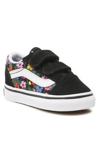 Tenisówki Vans - Old Skool V VN0A4VJJBA21 Floral Black/White. Zapięcie: rzepy. Kolor: czarny. Materiał: zamsz, materiał, skóra #1