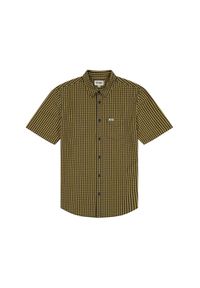 Wrangler - WRANGLER SS 1 PKT SHIRT MĘSKA KOSZULA W KRATĘ DIJON 112350483