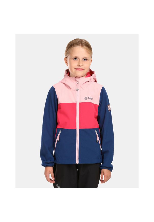 Dziewczęca kurtka softshell Kilpi RAVIA-J. Kolor: różowy. Materiał: softshell