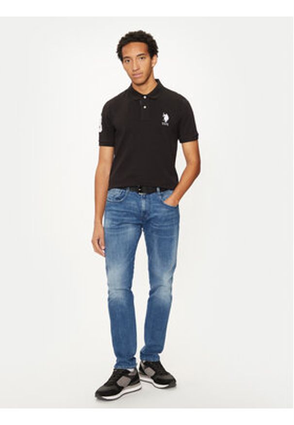 U.S. Polo Assn. Polo MUP3313 Czarny Regular Fit. Typ kołnierza: polo. Kolor: czarny. Materiał: bawełna