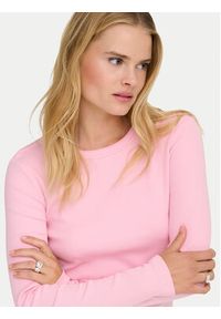 only - ONLY Bluzka Val 15371305 Różowy Regular Fit. Kolor: różowy. Materiał: bawełna #5