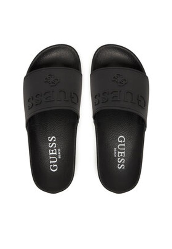 Guess Klapki E5GZ07BB00F Czarny. Kolor: czarny. Materiał: syntetyk